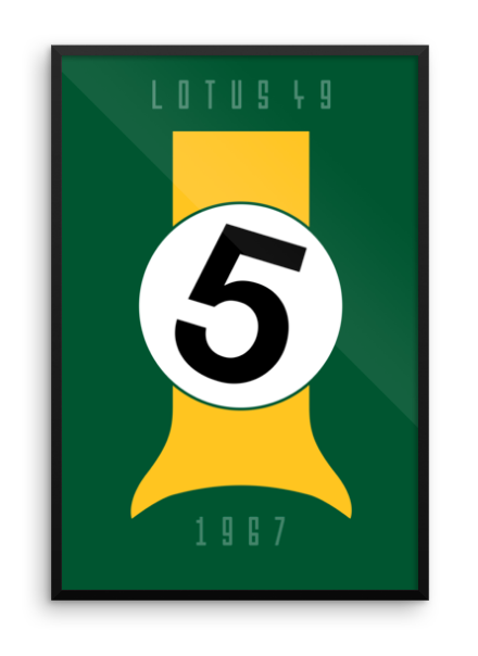 Unframed 1967 Lotus 49 Tribute Poster